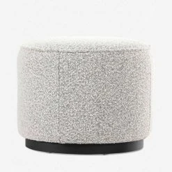 Lulu And Georgia Bouclé + Textural Fabric Aldora Stool