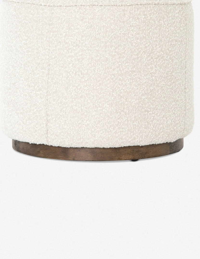 Lulu And Georgia Bouclé + Textural Fabric Aldora Stool 13 Lulu And Georgia Bouclé + Textural Fabric Aldora Stool