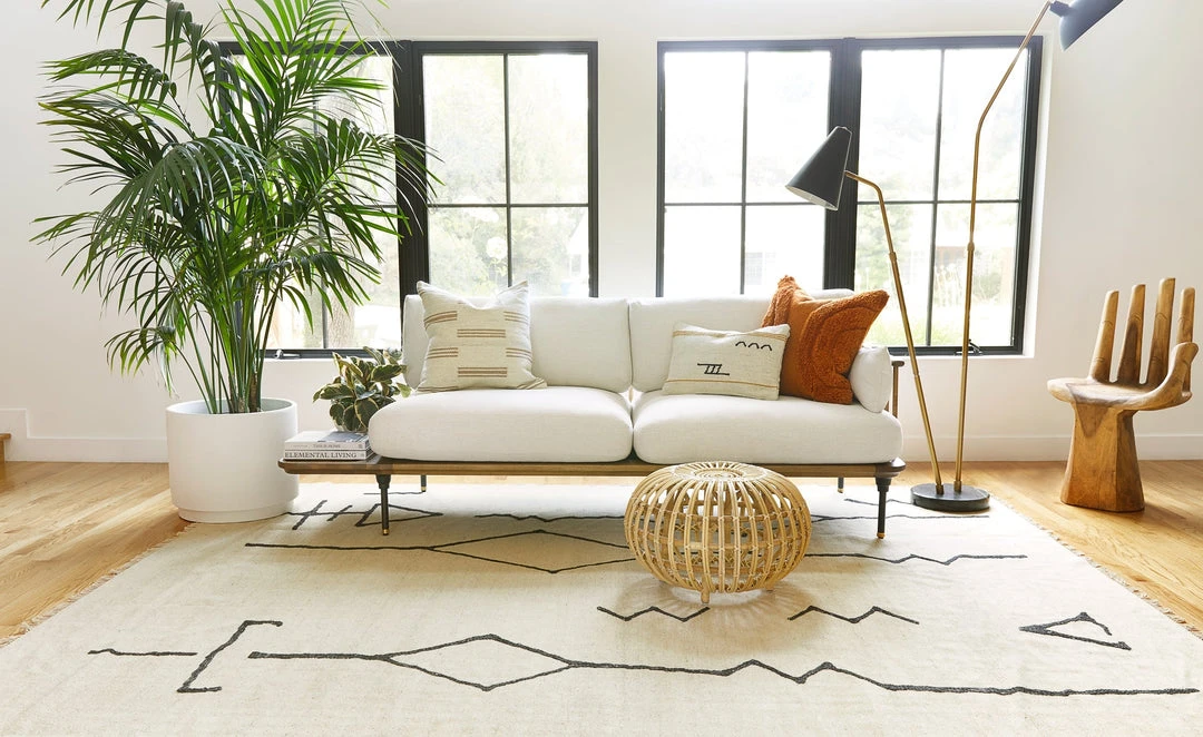 Lulu And Georgia Moroccan Flatweave Rug, Black And Natural By Sarah Sherman Samuel Sarah Sherman Samuel Collection 5 Lulu And Georgia Moroccan Flatweave Rug, Black And Natural By Sarah Sherman Samuel Sarah Sherman Samuel Collection