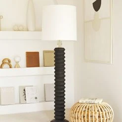 Lulu And Georgia Regina Andrew Accordion Floor Lamp, Ebony