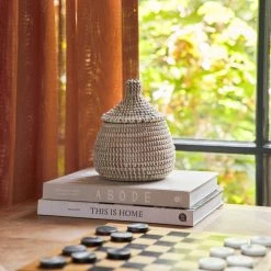 Lulu And Georgia Décor White Wishing Basket By Expedition Subsahara