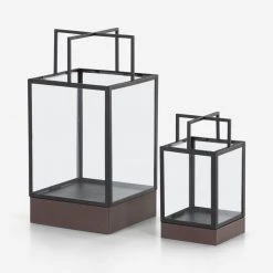 Lulu And Georgia Outdoor Collection Michel Outdoor Lantern (Set Of 2)