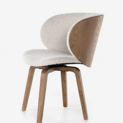 Lulu And Georgia Bouclé + Textural Fabric Phoebe Office Chair