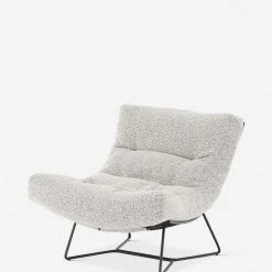 Lulu And Georgia Bouclé + Textural Fabric Menorca Accent Chair