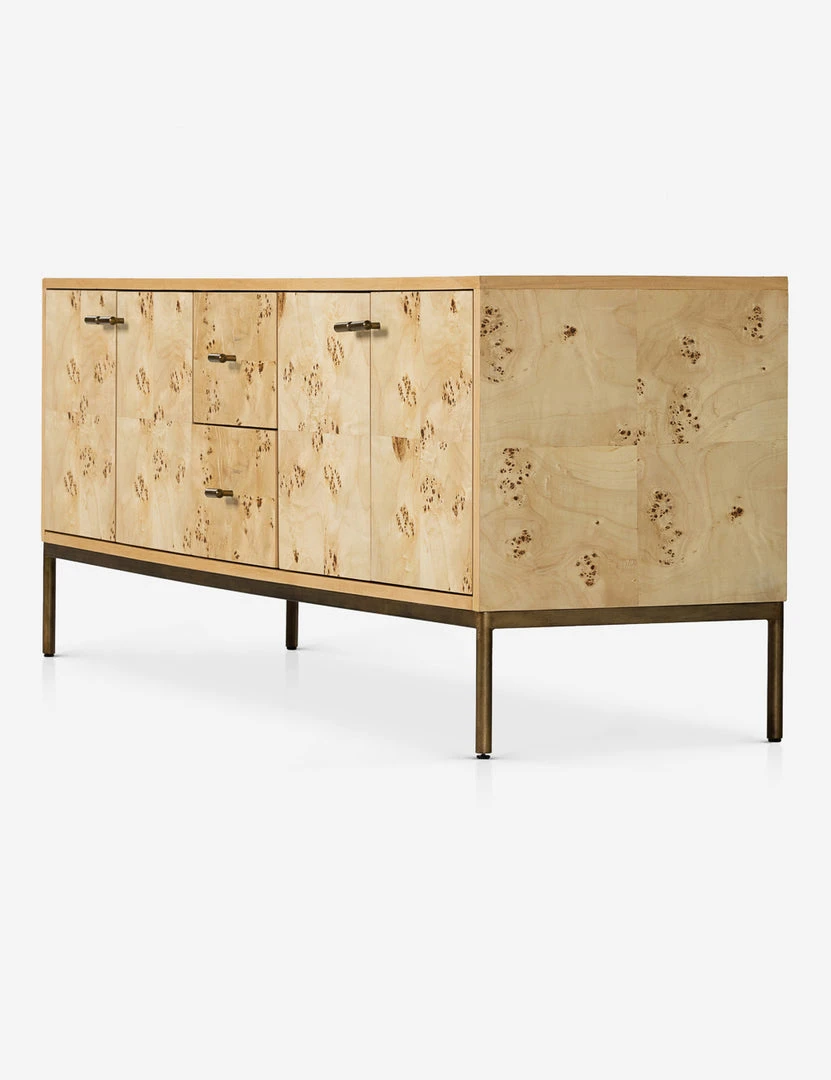 Lulu And Georgia Lorca Burl Wood Media Console 6 Lulu And Georgia Lorca Burl Wood Media Console
