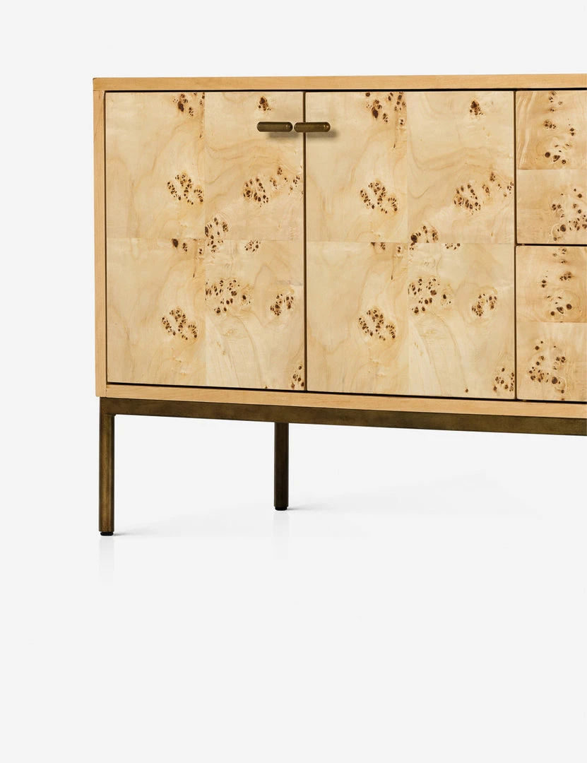 Lulu And Georgia Lorca Burl Wood Media Console 9 Lulu And Georgia Lorca Burl Wood Media Console