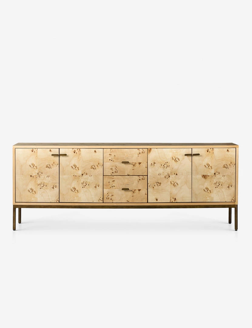 Lulu And Georgia Lorca Burl Wood Media Console 3 Lulu And Georgia Lorca Burl Wood Media Console