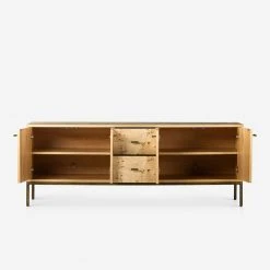 Lulu And Georgia Lorca Burl Wood Media Console 15 Lulu And Georgia Lorca Burl Wood Media Console