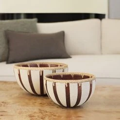 Lulu And Georgia Earth Tones Risako Decorative Bowls (Set Of 2)