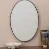Lulu And Georgia Luke Oval Mirror, Black New 2 Lulu And Georgia Luke Oval Mirror, Black New