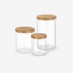 Lulu And Georgia Glass Jars (Set Of 2) By NEAT Method 12 Lulu And Georgia Glass Jars (Set Of 2) By NEAT Method