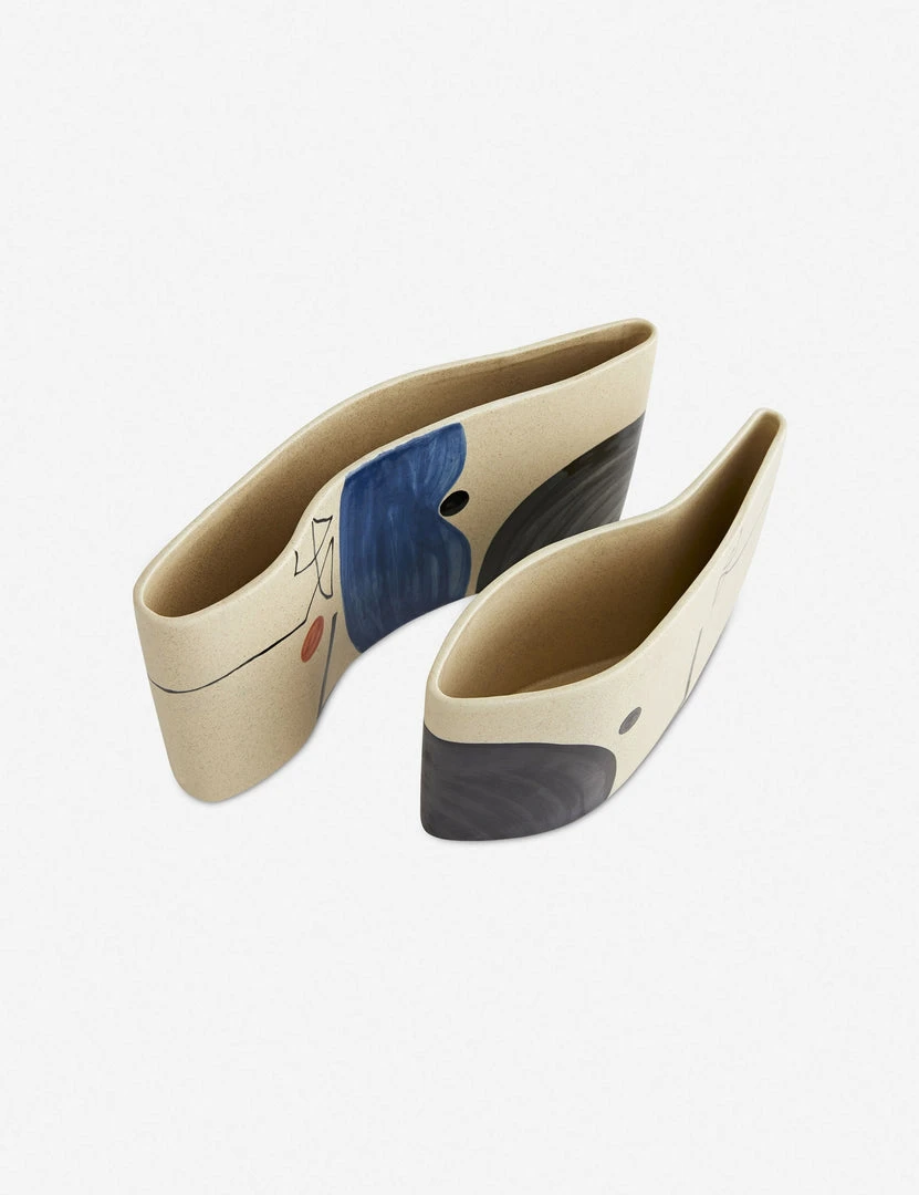 Lulu And Georgia Diego Vases (Set Of 2) By Arteriors 5 Lulu And Georgia Diego Vases (Set Of 2) By Arteriors