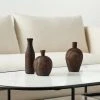 Lulu And Georgia Charlynn Wood Vases (Set Of 3)