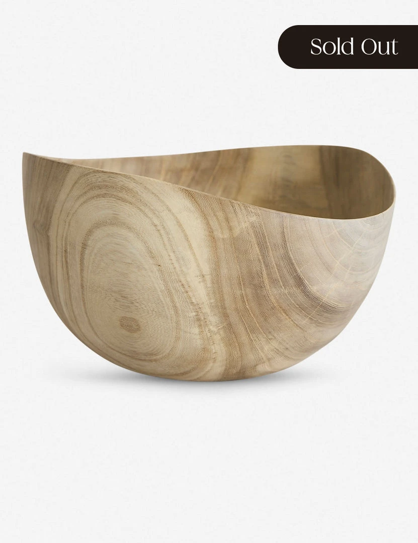 Lulu And Georgia Bleached Zelkova Wood With Wax Bowl By Namu Home Goods 3 Lulu And Georgia Bleached Zelkova Wood With Wax Bowl By Namu Home Goods