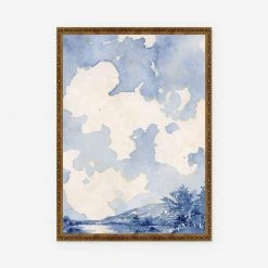 Lulu And Georgia 'Blue Landscape' Print By Laurel-Dawn Latshaw Walls