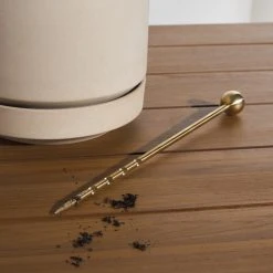 Lulu And Georgia Brass Soil Probe By Greenery Unlimited New