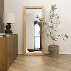 Lulu And Georgia Bree Burl Wood Floor Mirror