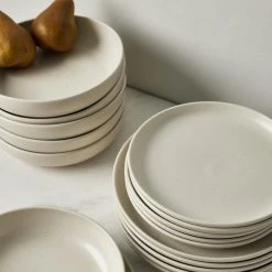 Lulu And Georgia Casafina Pacifica Dinnerware, Vanilla (18-Piece Set) Earth Tones 8 Lulu And Georgia Casafina Pacifica Dinnerware, Vanilla (18-Piece Set) Earth Tones