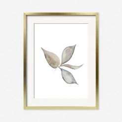 Lulu And Georgia Muted Pastels 'Faded Leaves' Print By Céline Nordenhed