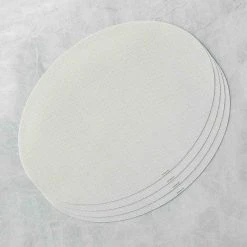 Lulu And Georgia Chilewich Mini Basketweave Oval Placemat (Set Of 4) Outdoor Collection