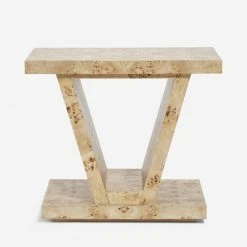 Lulu And Georgia Chloe Burl Wood Side Table