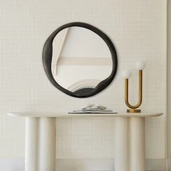 Lulu And Georgia Curved + Rounded Doreen Round Mirror