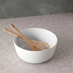 Lulu And Georgia Dine Bowl + Oak Servers By LSA International New