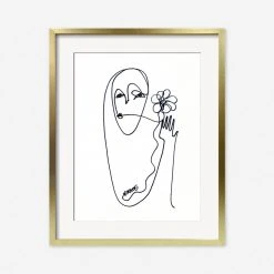 Lulu And Georgia Walls 'Flower' Print By Damienne Merlina