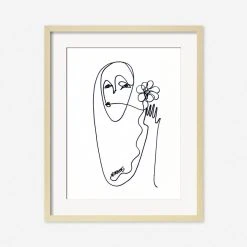 Lulu And Georgia Walls 'Flower' Print By Damienne Merlina