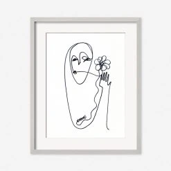 Lulu And Georgia Walls 'Flower' Print By Damienne Merlina