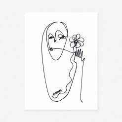 Lulu And Georgia Walls'Flower' Print By Damienne Merlina