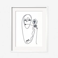 Lulu And Georgia Walls 'Flower' Print By Damienne Merlina