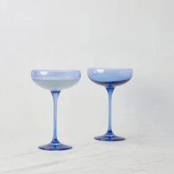 Lulu And Georgia Curved + Rounded Estelle Champagne Coupes (Set Of 2)