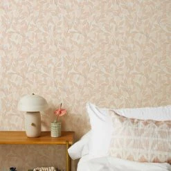 Lulu And Georgia Muted Pastels Lemons Grasscloth Wallpaper By Nathan Turner