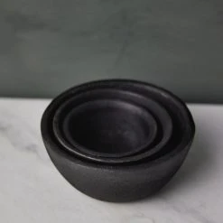 Lulu And Georgia Simple Cast Iron Bowls (Set Of 3) By Hawkins New York