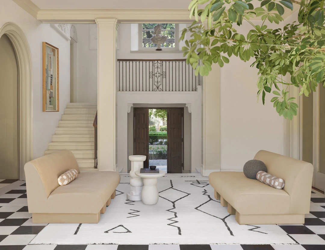 Lulu And Georgia Moroccan Flatweave Rug, Black And Natural By Sarah Sherman Samuel Sarah Sherman Samuel Collection 6 Lulu And Georgia Moroccan Flatweave Rug, Black And Natural By Sarah Sherman Samuel Sarah Sherman Samuel Collection