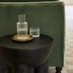 Lulu And Georgia Rian Ripple Bedside Carafe Set Organic Harmony Collection