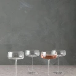 Lulu And Georgia New Metropolitan Champagne Saucers (Set Of 4) By LSA International