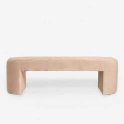 Lulu And Georgia Bouclé + Textural Fabric Mikhail Bench