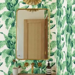 Lulu And Georgia Earth Tones Pacifico Palm Peel + Stick Wallpaper By Nathan Turner