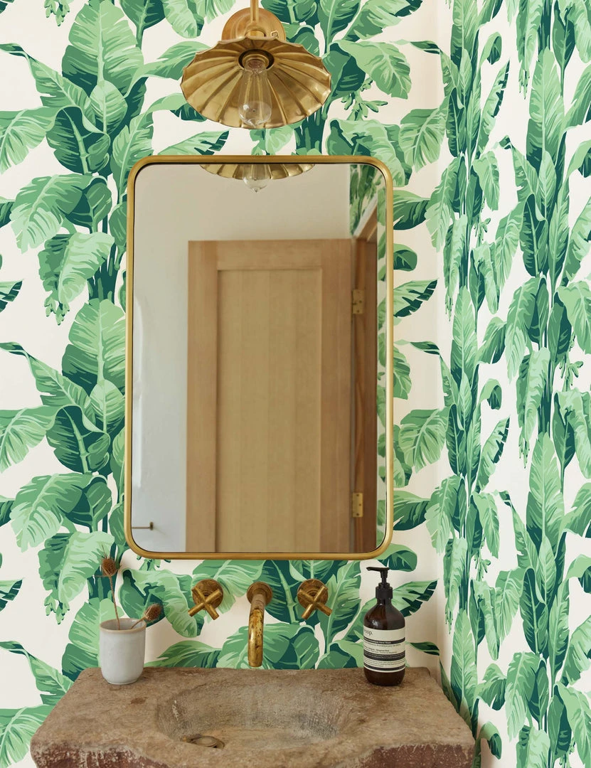 Lulu And Georgia Earth Tones Pacifico Palm Peel + Stick Wallpaper By Nathan Turner 3 Lulu And Georgia Earth Tones Pacifico Palm Peel + Stick Wallpaper By Nathan Turner