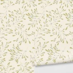 Lulu And Georgia Branch Wallpaper By Susan Hable Mossy Greens