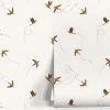 Lulu And Georgia Sparrow Wallpaper By Rylee + Cru Earth Tones 1 Lulu And Georgia Sparrow Wallpaper By Rylee + Cru Earth Tones