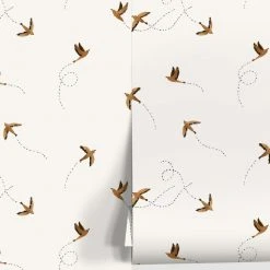 Lulu And Georgia Sparrow Wallpaper By Rylee + Cru Earth Tones