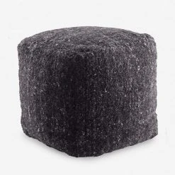 Lulu And Georgia Libby Pouf Bouclé + Textural Fabric