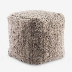 Lulu And Georgia Libby Pouf Bouclé + Textural Fabric