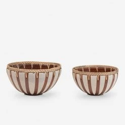 Lulu And Georgia Earth Tones Risako Decorative Bowls (Set Of 2)