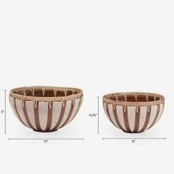 Lulu And Georgia Earth Tones Risako Decorative Bowls (Set Of 2)