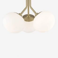 Lulu And Georgia Ainsley Semi-Flush Mount Light Curved + Rounded
