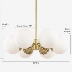 Lulu And Georgia Annetta Chandelier Curved + Rounded